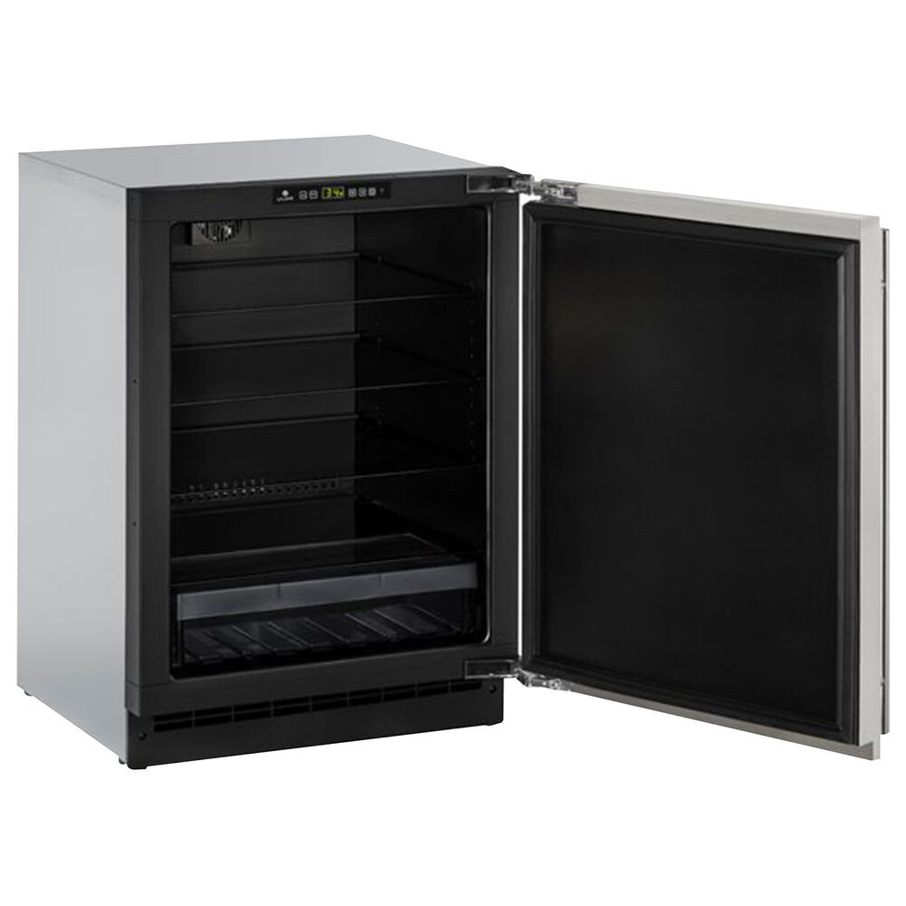 U-Line 24" Compact Refrigerator in Stainless Steel, , large