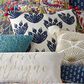 Levtex Nanette 18" x 18" Throw Pillow in Navy, Cream and Red, , large