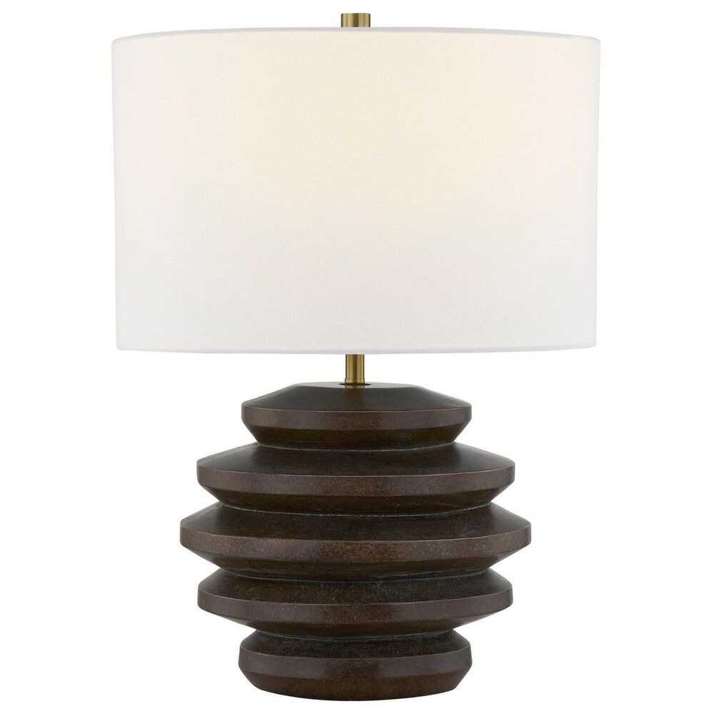 Southern Lighting Martin Table Lamp in Dark Brown and Gold, , large