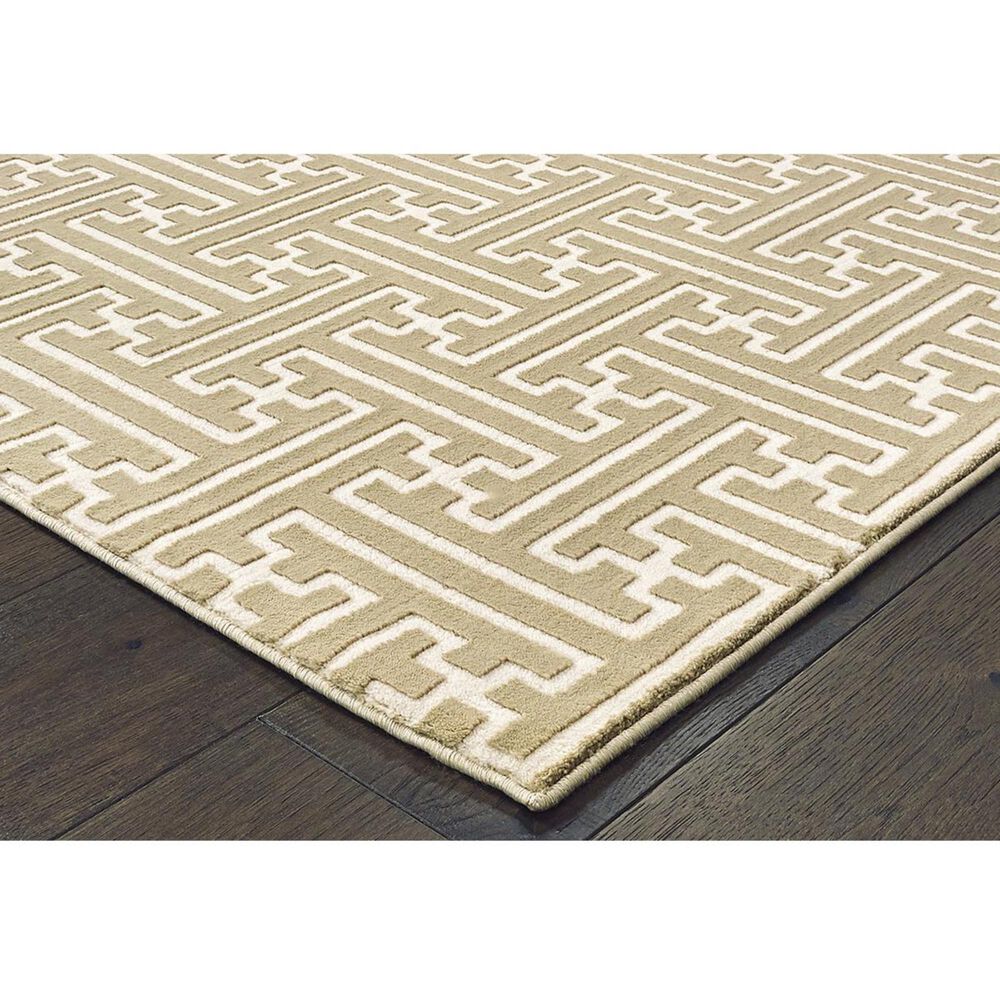Oriental Weavers Bowen 1333Y 6&#39;7&quot; x 9&#39;6&quot; Gold Area Rug, , large