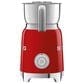 Smeg 20 Oz Retro Style Milk Frother in Red and Polished Chrome, , large