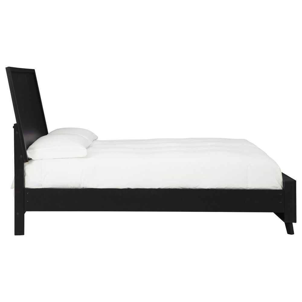 Ashley Danziar King Panel Bed in Matte Black, , large