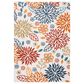 Safavieh Cabana CBN833A 6" x 9" Creme and Red Indoor/Outdoor Area Performance Rug, , large