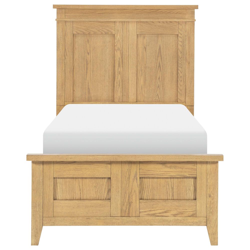 St Claire Home Today's Traditions 4 Piece Twin Platform Panel Bedroom Set in Natural Hickory, , large