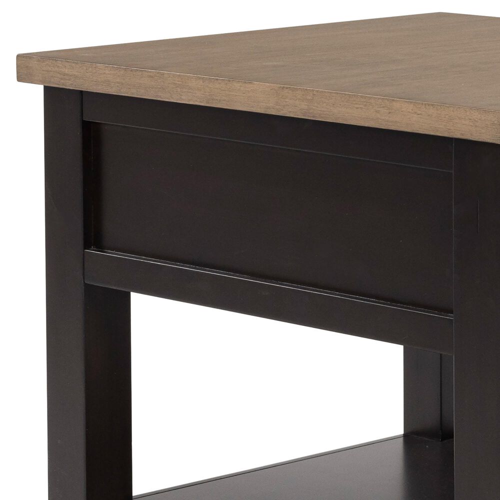 Ashley Drazmine End Table in Brown and Dark Chocolate, , large
