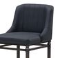 Armen Living Marvin Counter Height Stool with Night Life Blue Upholstery in Antique Pewter, , large