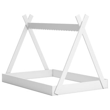 Ashley Hallityn Full Tent Bed in Matte White, , large