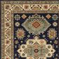 Oriental Weavers Lilihan Medallion Border 2" x 3" Navy Area Rug, , large
