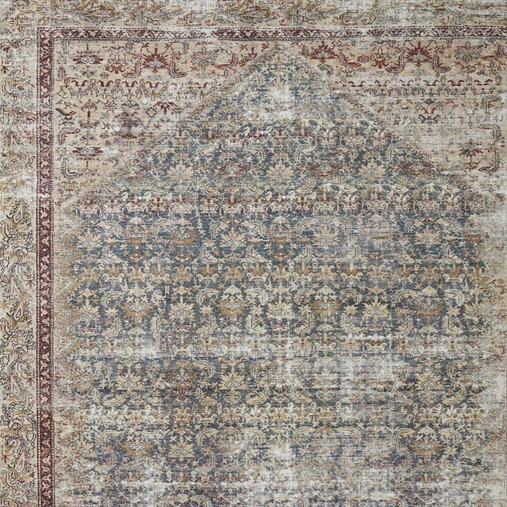 Amber Lewis x Loloi Georgie 3&#39; x 12&#39; Teal and Antique Runner, , large