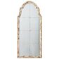 Hearth and Haven Wood Arched Mirror with 3 Small Medallions in Cream and Gold, , large