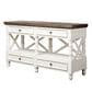 Rustic Imports Console Table in White with Raftwood Top, , large