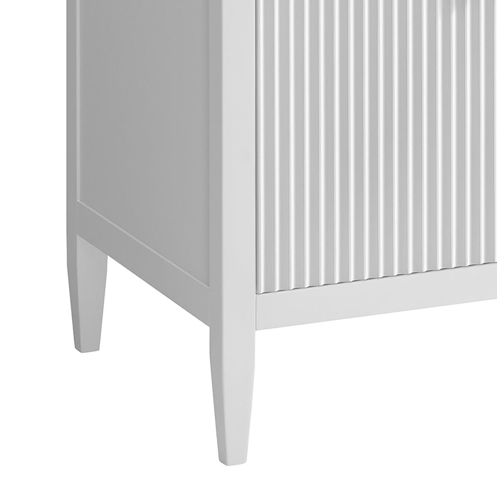 James Martin Vanities Myrrin 60&quot; Double Vanity in Bright White with Single Hole and 3 cm White Zeus Quartz Top &amp; Backsplash, , large