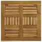 Hearth and Haven Hampton Outdoor Square Side Table with Slatted Top in Natural, , large