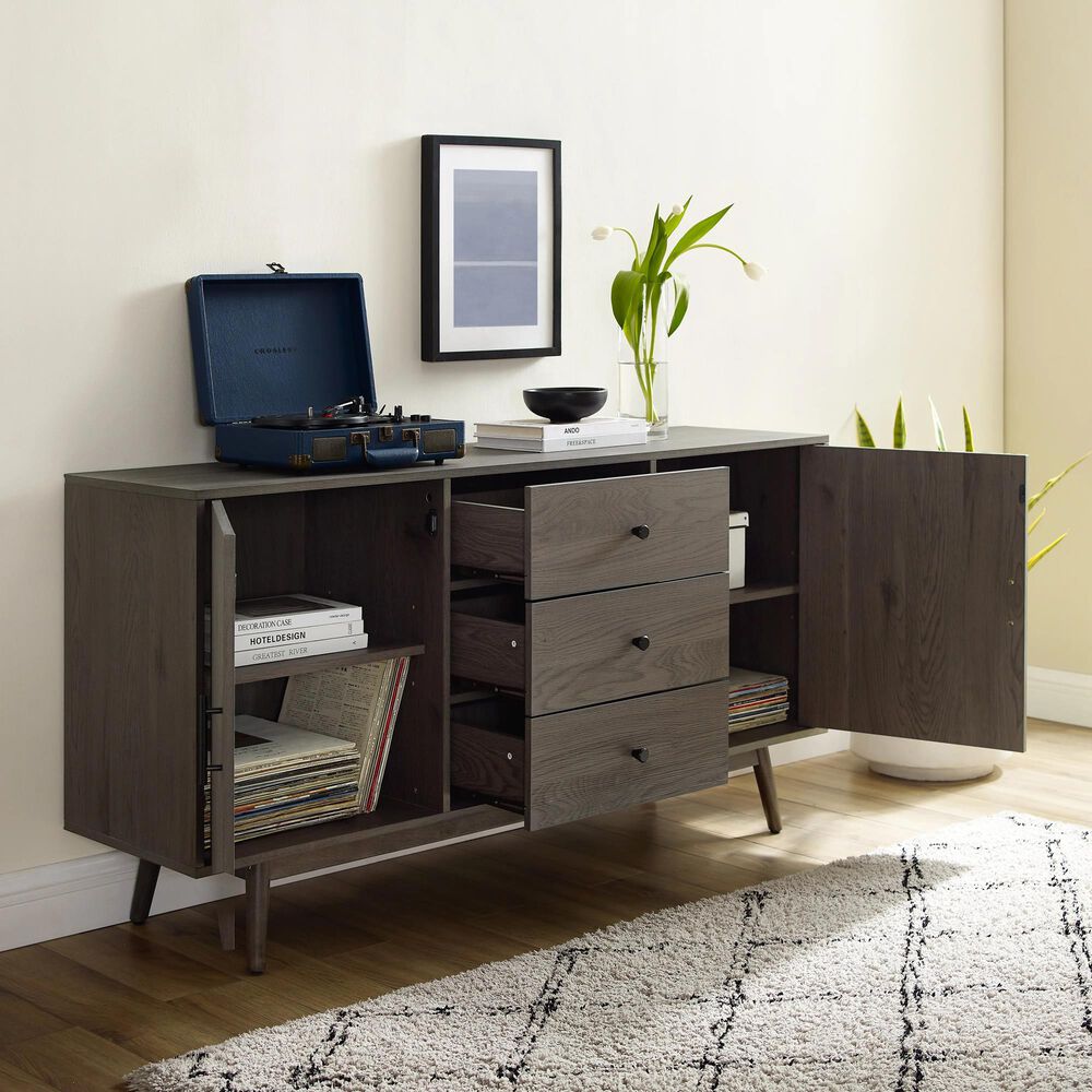 Crosley Furniture Lucas Sideboard in Gray, , large