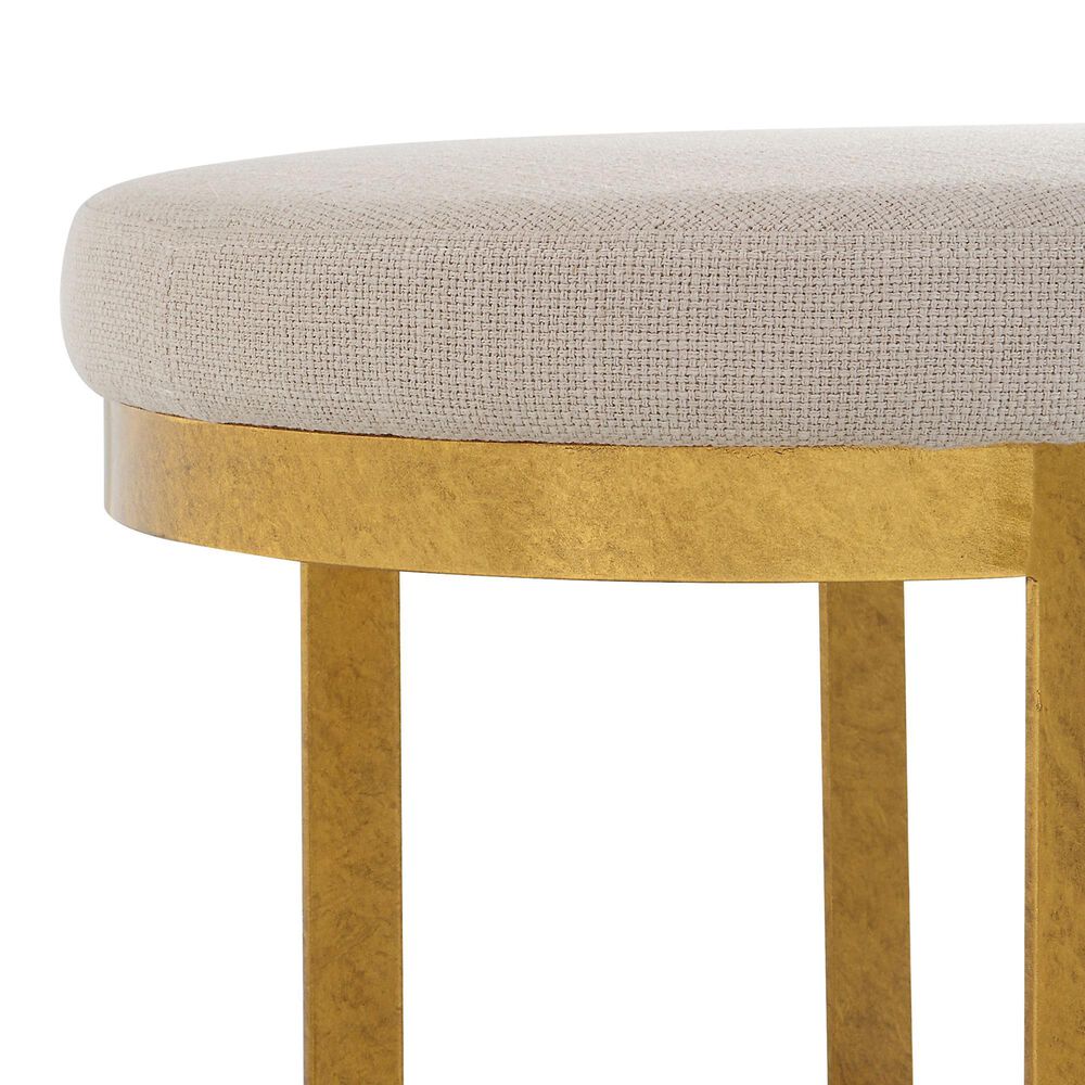 Uttermost Infinity Accent Stool in Gold, , large