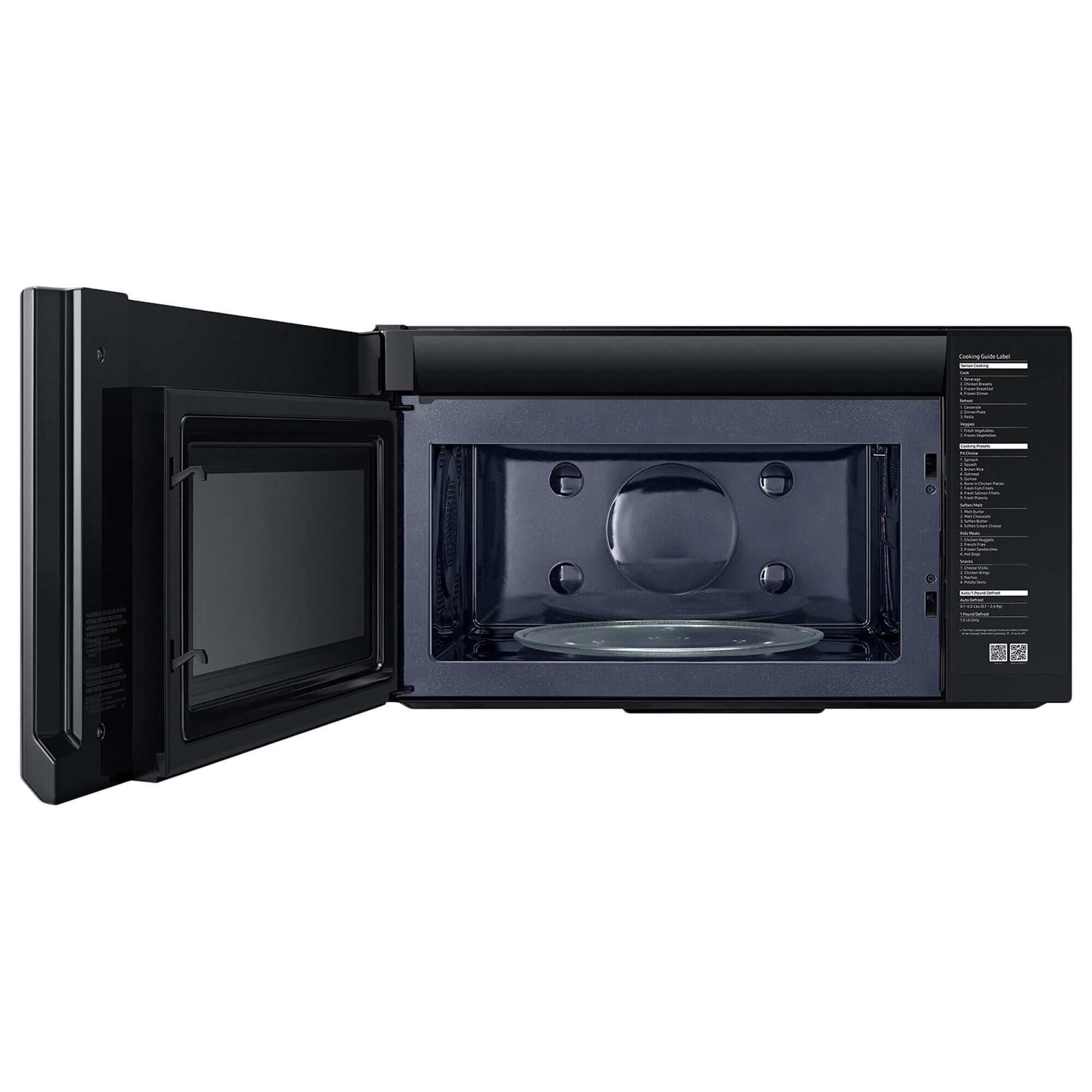 samsung microwave over the range black stainless