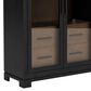 Riverside Furniture Calhoun 2-Door Display Cabinet in Black, , large