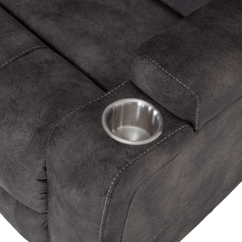Moore Furniture Arlington Power Chair and A Half Recliner in Monroe Ebony, , large