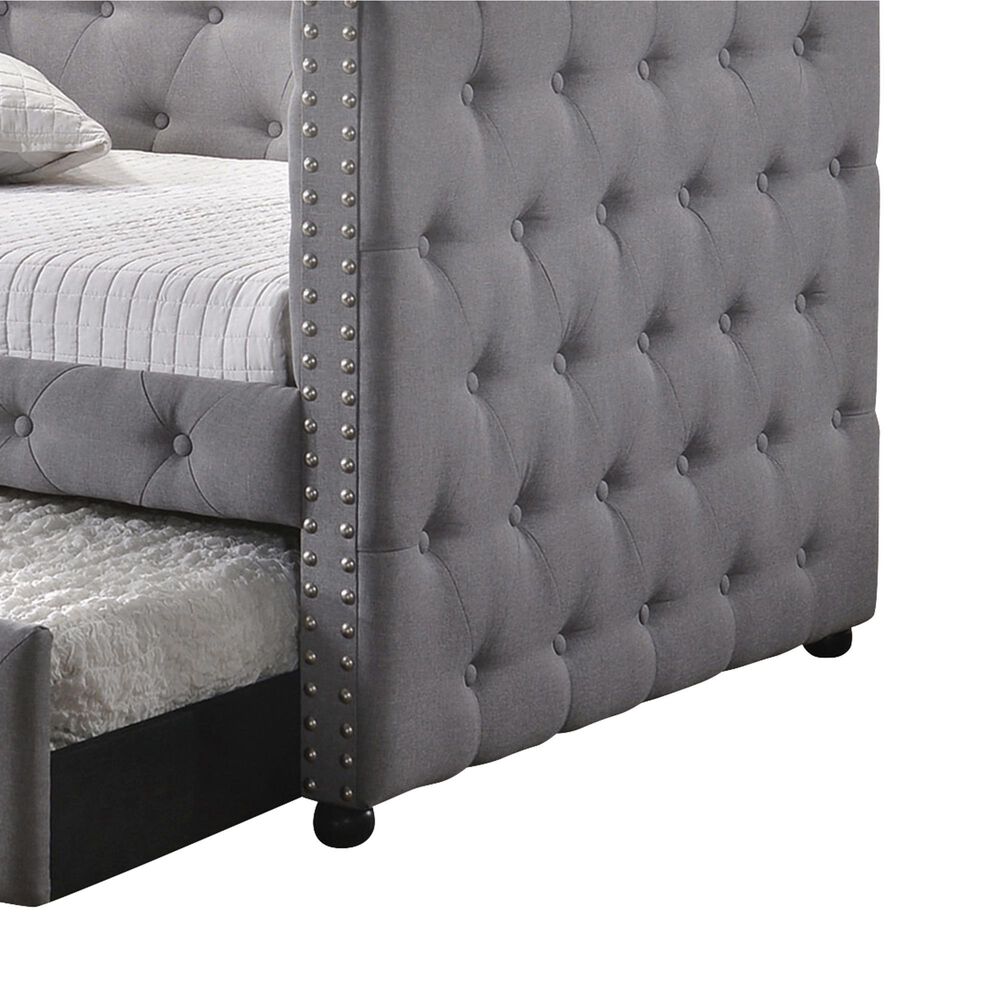 Pacific Landing Mockern Twin Daybed with Trundle in Grey, , large