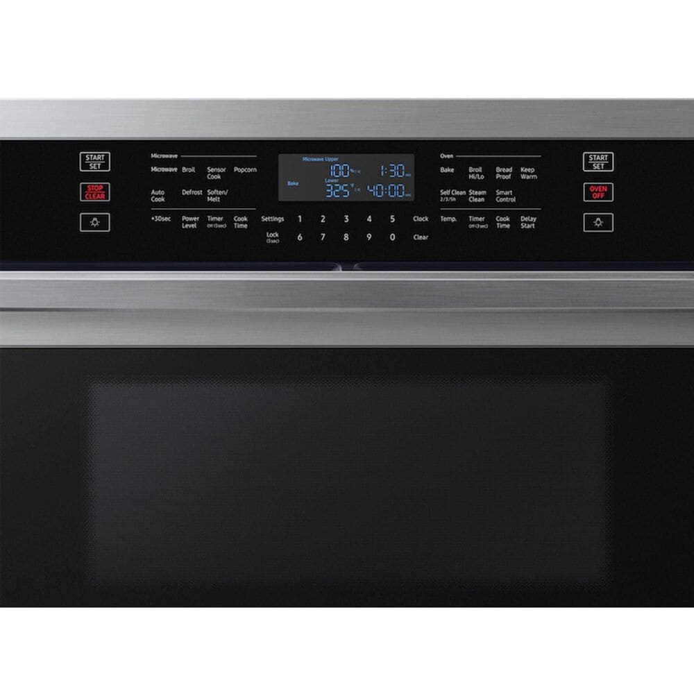 Samsung 30&quot; Smart Electric Wall Oven with Microwave Combination in Stainless Steel, , large