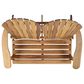 Hearth and Haven Malibu Outdoor Adirondack Loveseat in Natural, , large