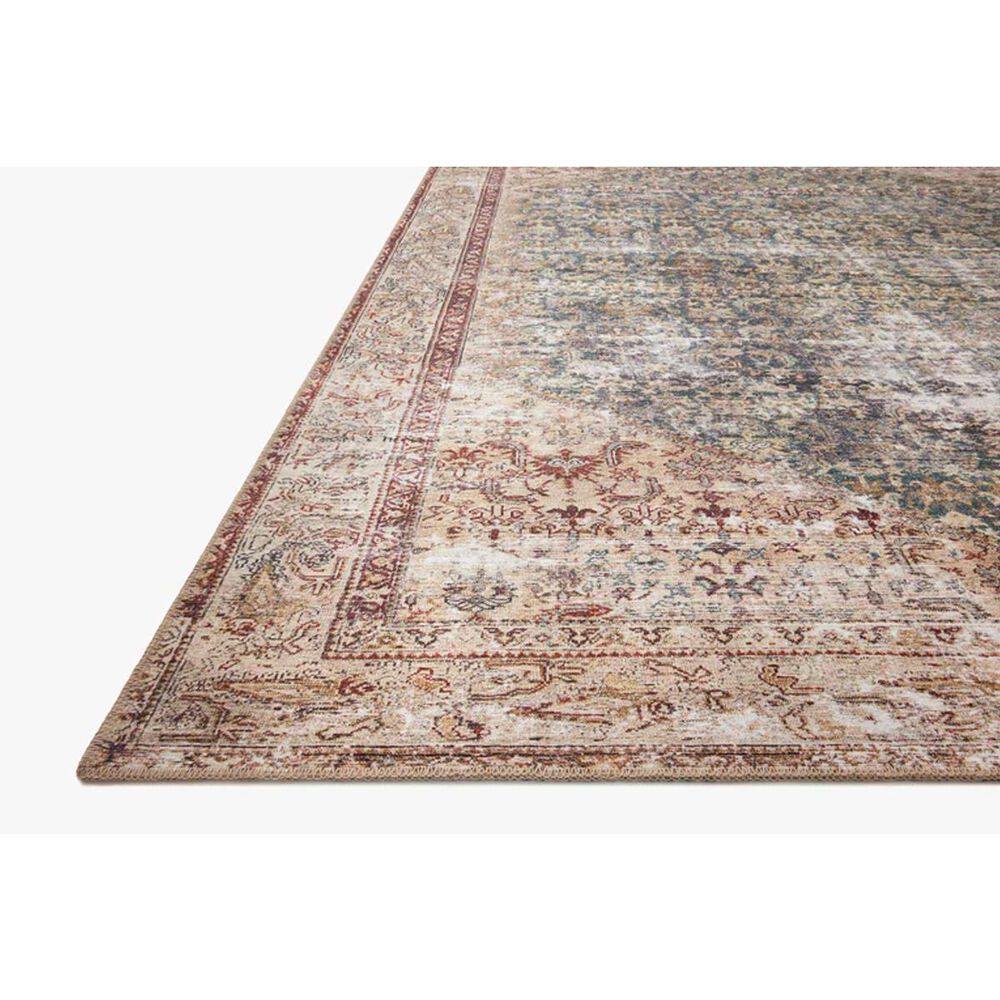 Amber Lewis x Loloi Georgie 2&#39;6&quot; x 12&#39; Teal and Antique Runner, , large