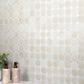 Dal-Tile Relicca Deckle 12" x 12" Octagon Dot Ceramic Mosaic Sheet, , large