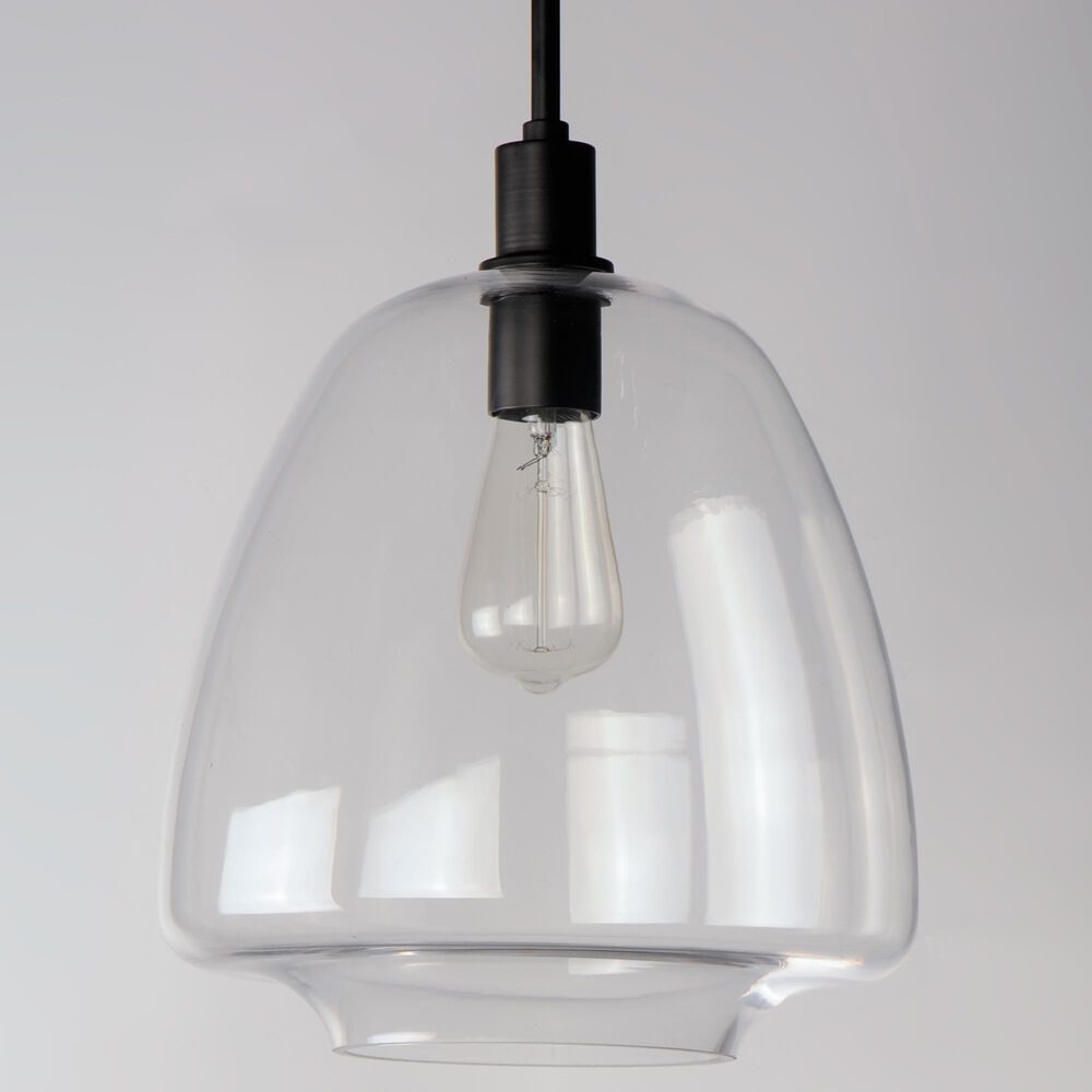 Maxim Lighting Babylon 1-Light Pendant in Matte Black, , large