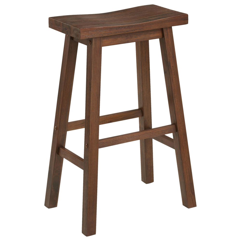 Boraam Industries Sonoma 29" Saddle Barstool in Chestnut, , large