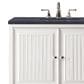 James Martin Vanities Athens 36" Single Bathroom Vanity in Glossy White with 3 cm Charcoal Soapstone Quartz Top and Rectangular Sink, , large
