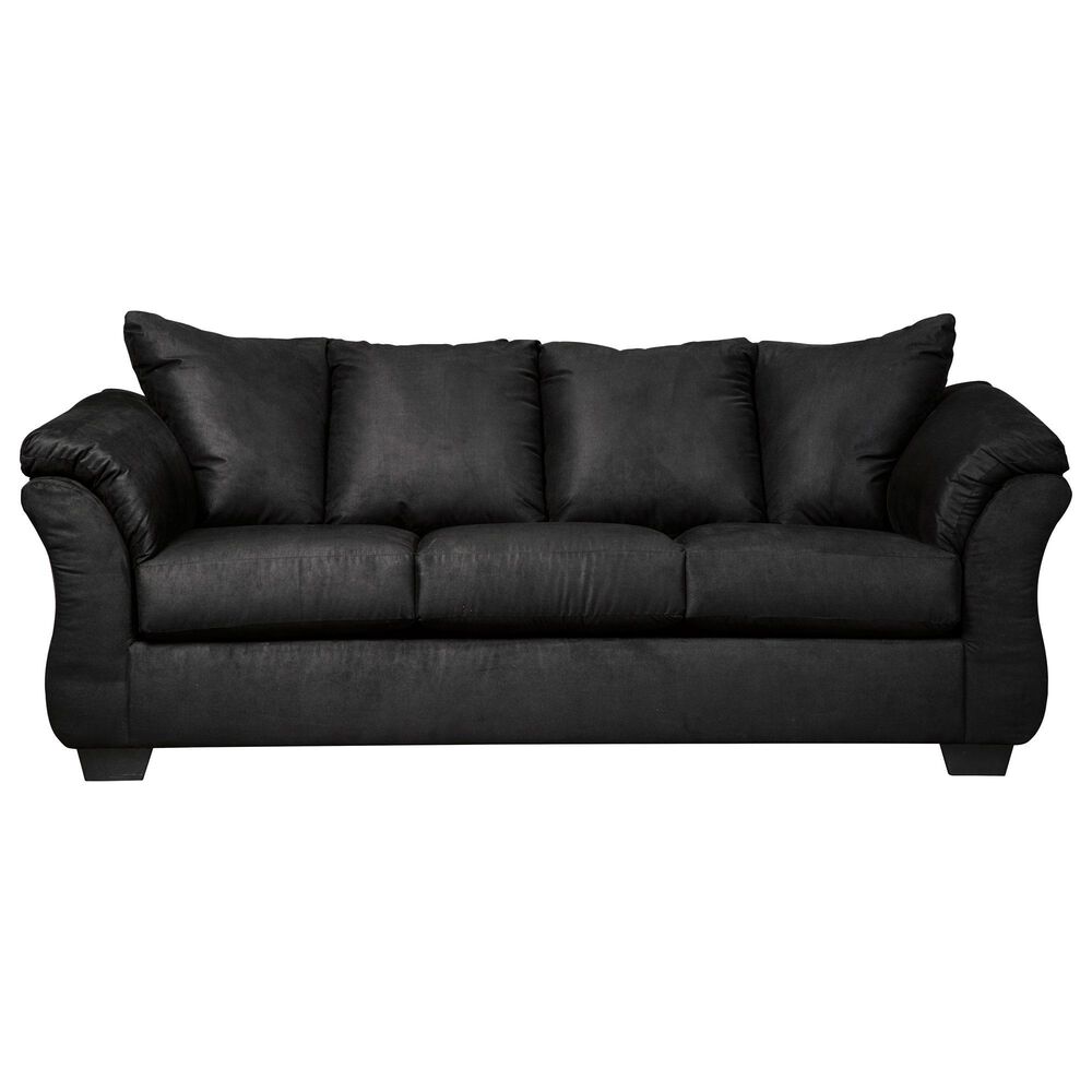 Ashley Darcy Stationary Sofa in Black, , large