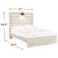 Ashley Cambeck Full Panel Bed in Whitewash with Lighting, , large
