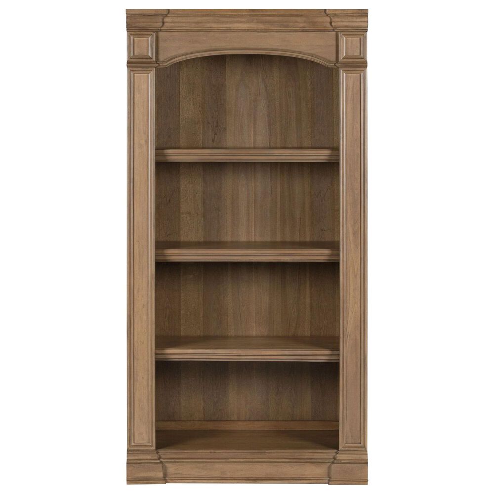 Belle Furnishings Reynolda 4-Shelf Bunching Bookcase in Brown, , large