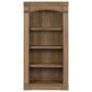 Belle Furnishings Reynolda 4-Shelf Bunching Bookcase in Brown, , large