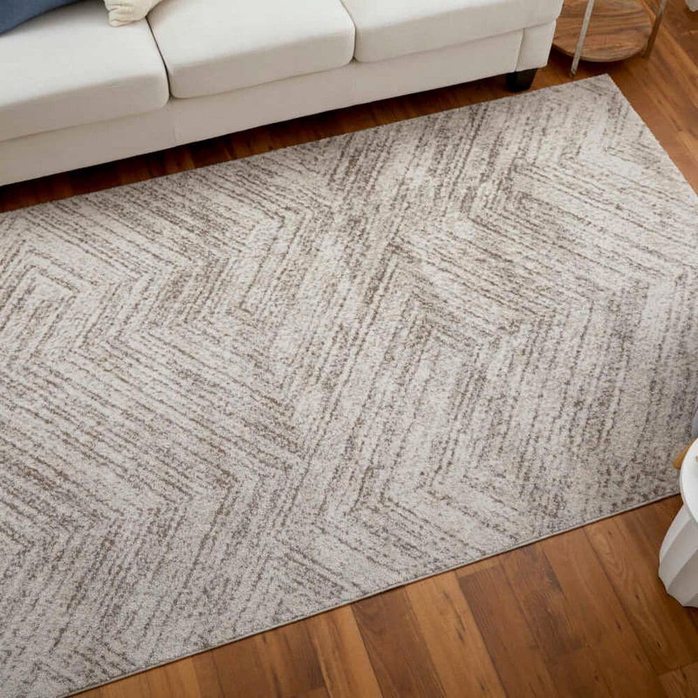 Feizy Vancouver 39NPF 12&#39; x 15&#39; Beige and Brown Area Rug, , large