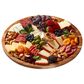 Lifetime Brands Build-a-Board Round Cutting Board with Single Compartment and Locking Lid in Natural and Clear, , large