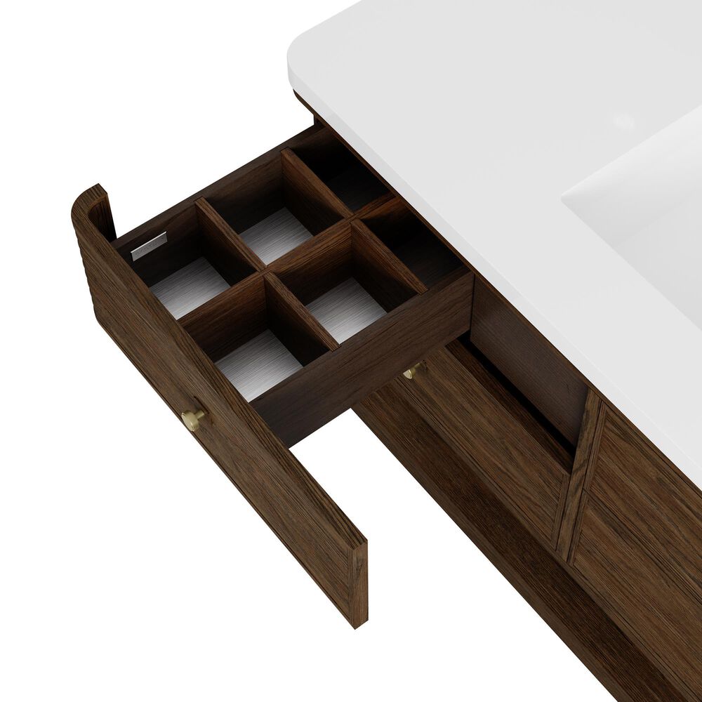 James Martin Allamari 48" Single Bathroom Vanity in Sable with 3 cm Phantome Eclos Top and Rectangular Sink, , large