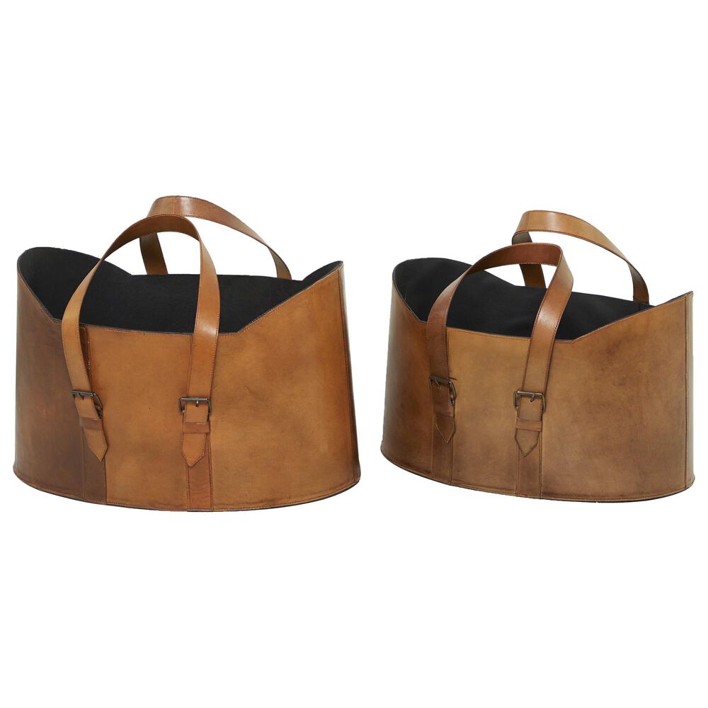 Maple and Jade Assorted Buckets in Brown (Set of 2), , large