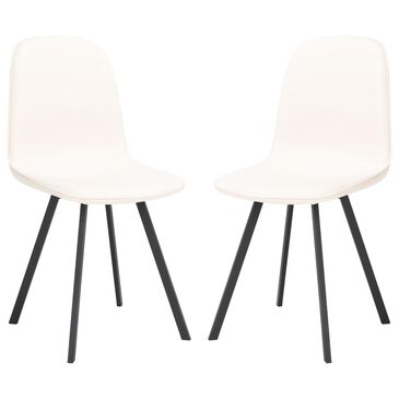 Safavieh Ellery Dining Chair in Beige (Set of 2), , large