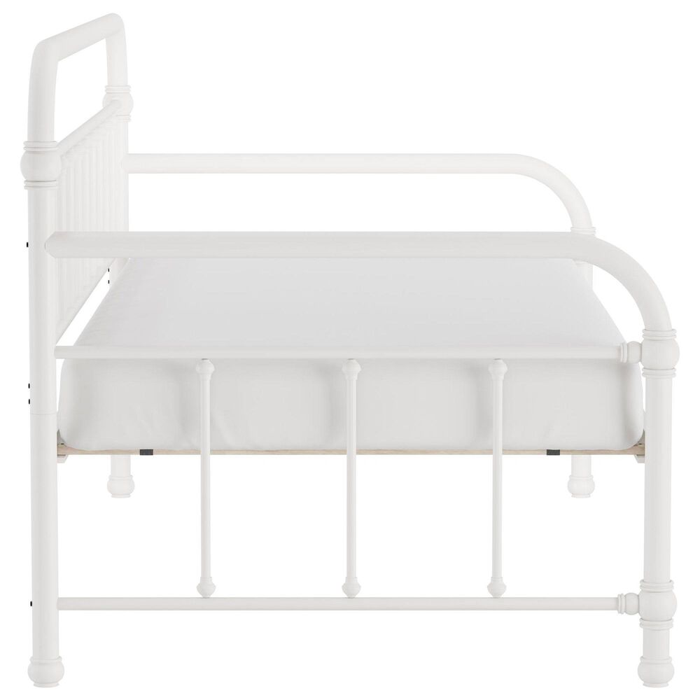 Richlands Furniture Twin Metal Slat Daybed in White, , large