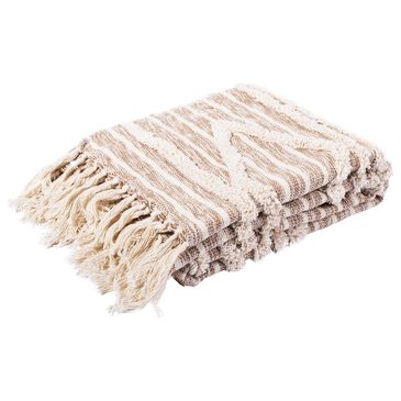 Safavieh Renali 50" x 60" Throw in Ivory and Beige, , large