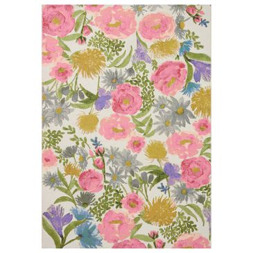 Loloi II Botanical 6"7" x 9"4" Ivory and Multicolor Area Rug, , large