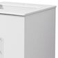 Lexora Home Geneva 24" Single Bathroom Vanity in Glossy White with 2 cm White Cultured Marble Top and Rectangular Sink, , large