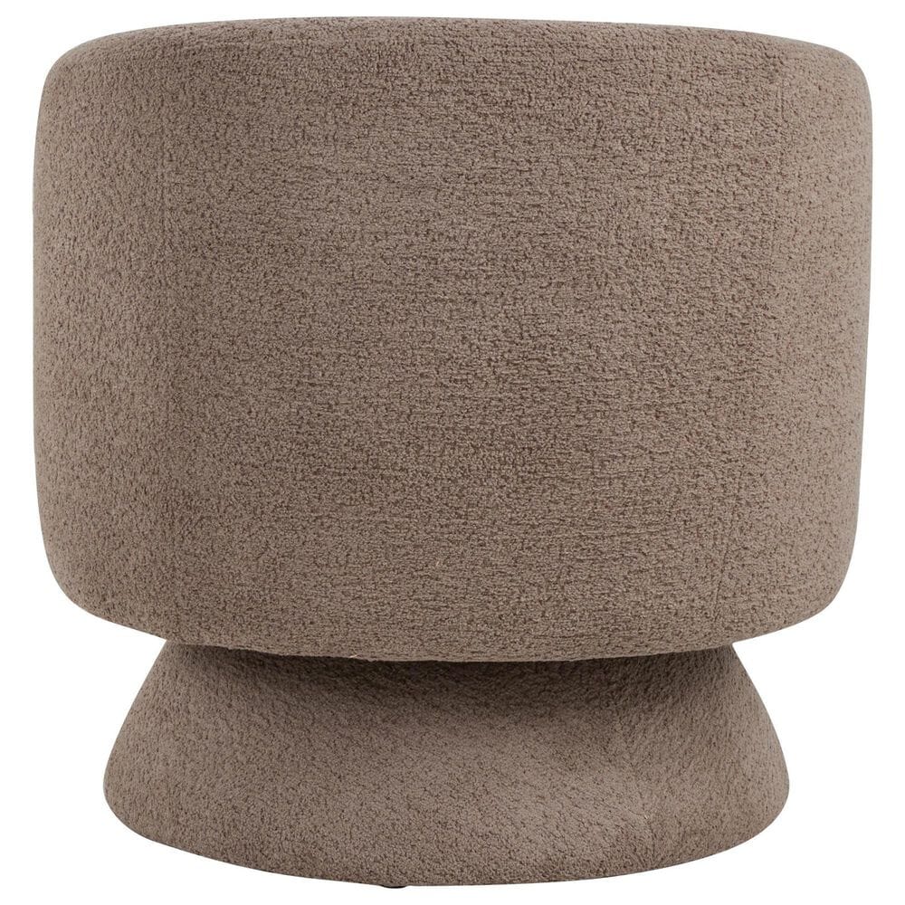 LumiSource Zara Swivel Accent Chair with Pillow in Taupe, , large