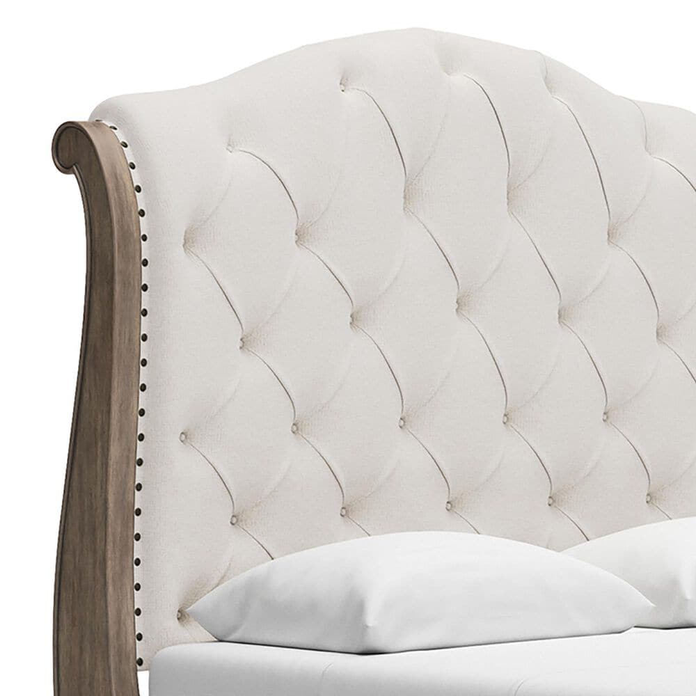 Ashley Ardenfield Queen Upholstered Sleigh Bed in Light Brown, , large