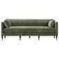 Rowe Furniture Madeline 90" Stationary Sofa in Sage Velvet, , large