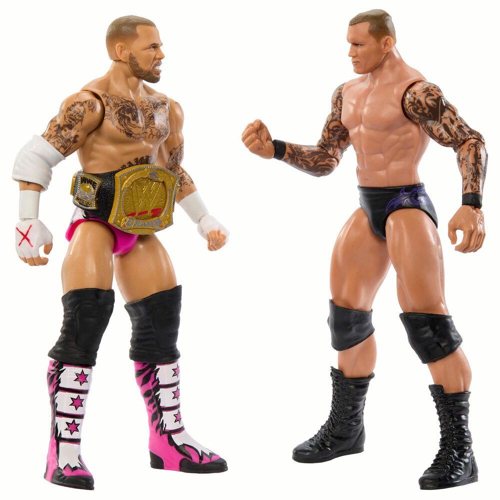 Mattel Main Event Championship Showdown Series 20 2-Pack Action Figure - CM Punk and Randy Orton in Multicolor, , large