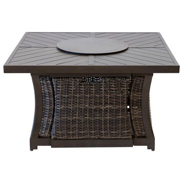 Clear Creek Collection Trenton 43" Square Fire Pit in Brown, , large