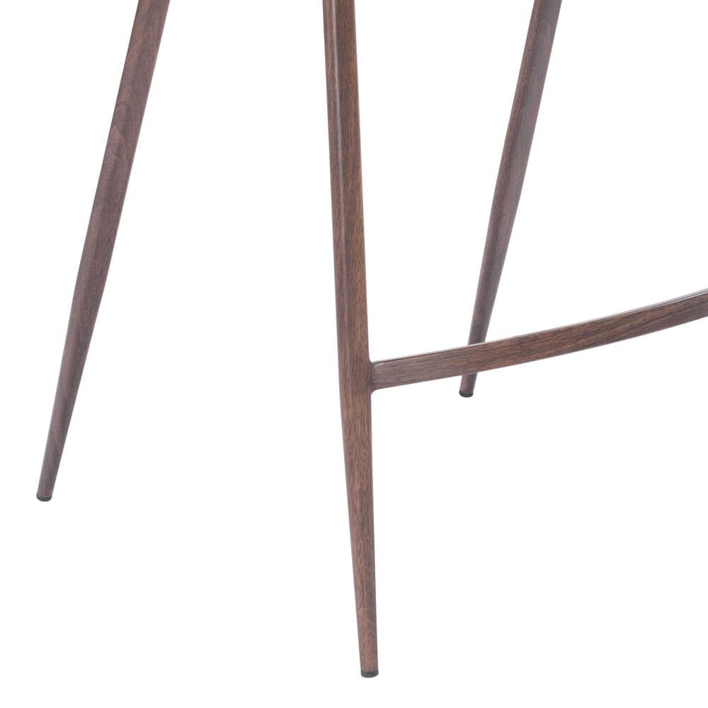 Zuo Modern Desi Counter Stool in Gray and Dark Brown &#40;Set of 2&#41;, , large