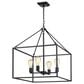 Golden Lighting Wesson 4-Light Chandelier in Black, , large
